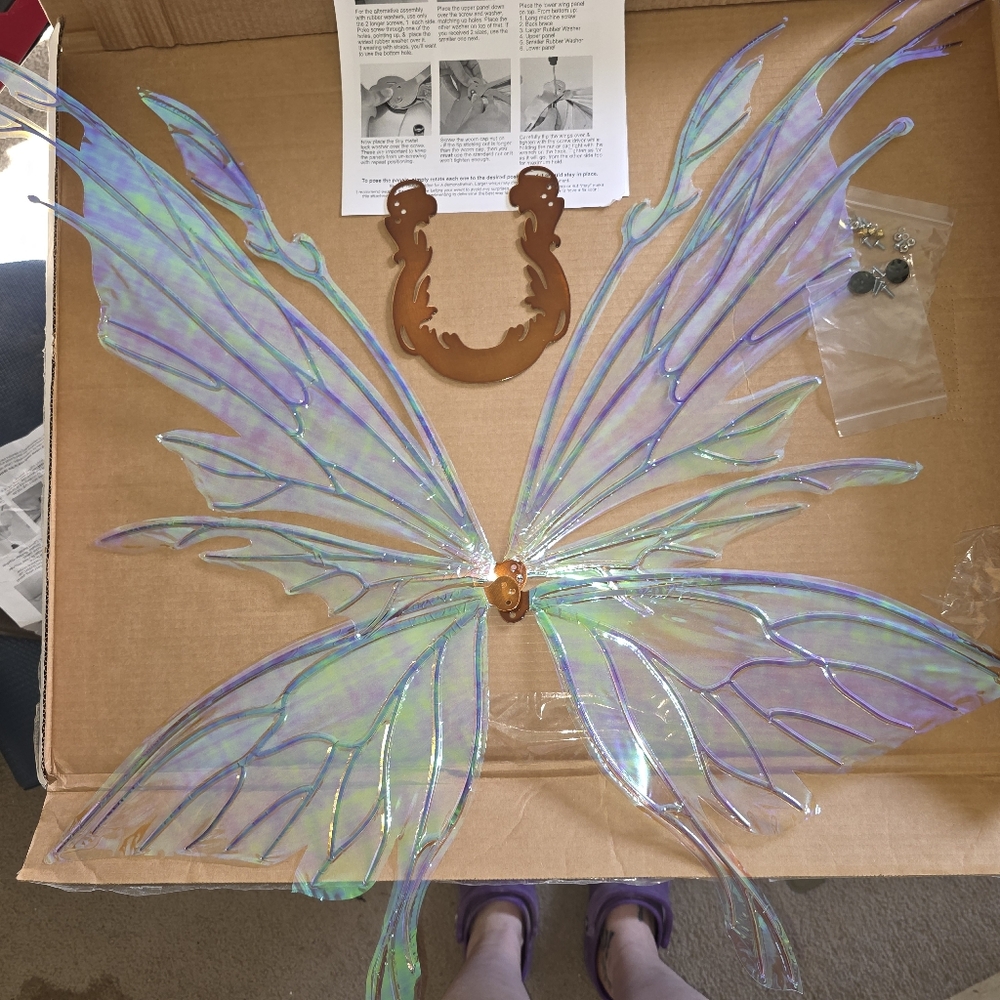 Iridescent Fairy Wings Costume